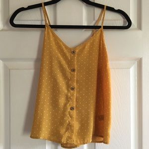 Naked Zebra Yellow Polka Dot Tank